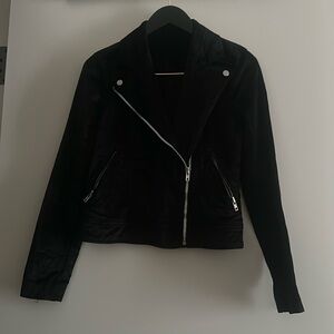 Free People Velvet Moto Jacket Size S